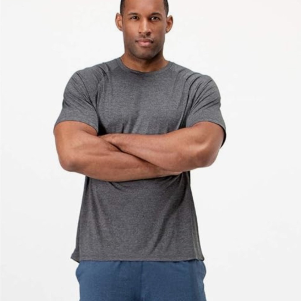 DEVOPS Men’s Sun Protection Dry-Fit Short Sleeve Workout Tee Shirt - Size 3X